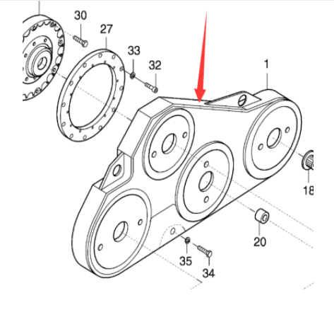 Danapak paver transfer case part number 951073527