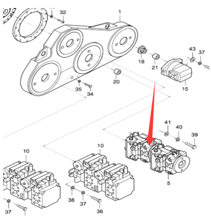 Danapak dual plunger pump part number 967045471