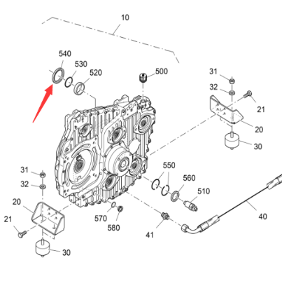Vogler transfer case oil seal part number 2560591