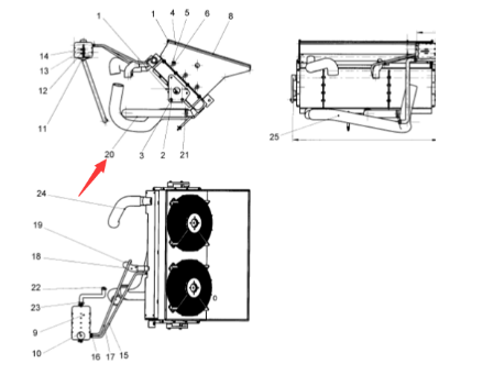 Engine drain pipe part number 4812269438