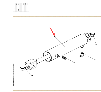 Steering cylinder repair kit part number 481231311