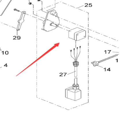 Fugler Right Scraper Material Level Device Part Nu