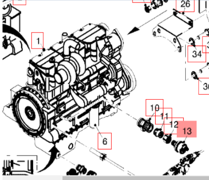 Wirtgen oil pressure switch part number 9564